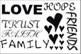 Love, faith, trust