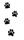 24 tassavtryck fotspår från hund - bild 1