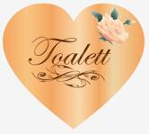 Toalett ornament & hjärta