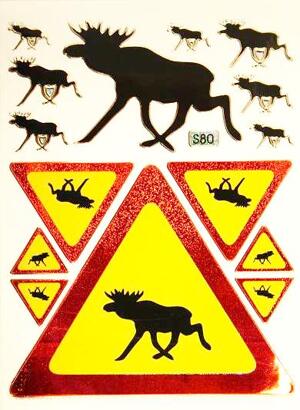 Väggdekor - Klistermärken - Älg Bilstickers