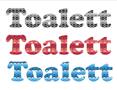 Toalett Ormskinnsmönster