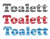 Toalett Ormskinnsmönster
