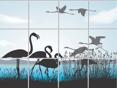 Flamingo Flera storlekar Kakeldekor