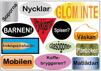 Glöm inte - Klistermärken