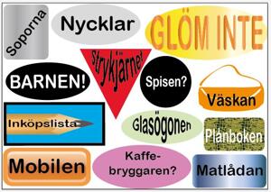 Väggtext - Hem & hushåll - Glöm inte - Klistermärken