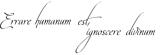 Errare humanum est, ignoscere divinum