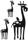 Underbar giraff med 2 bebisar - bild 3