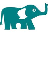 Rolig Elefant och 2 elefantbebisar