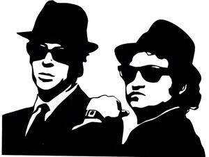 Väggdekor - Kändisar - Blues brothers