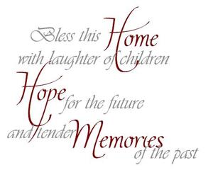 Väggtext - Engelska - Bless this home with...