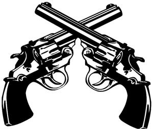 Väggdekor - Övriga dekorer - Pistoler