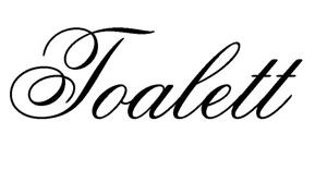 Väggtext - Svenska - Toalett