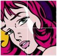 Popart 4-delar Kakeldekor