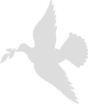 Väggdekor - Glasetsningsdekor - 4 stycken kärleksduvor