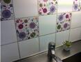 6-pack Färgglada blommor Kakeldekor
