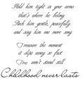Childhood never lasts - Pojke