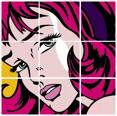 Popart 9-delar Kakeldekor